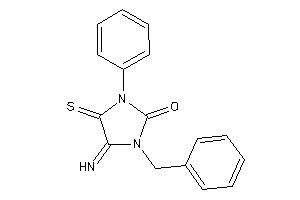 1-benzyl-5-imino-3-phenyl-4-thioxo-2-imidazolidinone