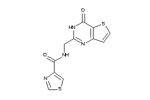 Image of N-[(4-keto-3H-thieno[3,2-d]pyrimidin-2-yl)methyl]thiazole-4-carboxamide