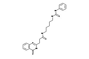 Image of 3-(4-keto-3H-quinazolin-2-yl)-N-[5-(phenylcarbamoylamino)pentyl]propionamide