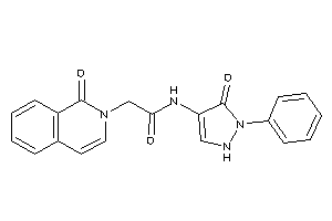 2-(1-keto-2-isoquinolyl)-N-(5-keto-1-phenyl-3-pyrazolin-4-yl)acetamide