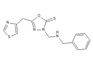 Image of 3-[(benzylamino)methyl]-5-(thiazol-4-ylmethyl)-1,3,4-oxadiazole-2-thione