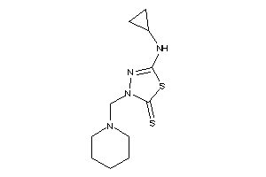 5-(cyclopropylamino)-3-(piperidinomethyl)-1,3,4-thiadiazole-2-thione