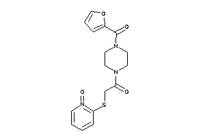 1-[4-(2-furoyl)piperazino]-2-[(1-keto-2-pyridyl)thio]ethanone