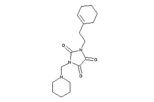 1-(2-cyclohexen-1-ylethyl)-3-(piperidinomethyl)imidazolidine-2,4,5-trione