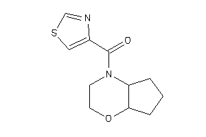 3,4a,5,6,7,7a-hexahydro-2H-cyclopenta[b][1,4]oxazin-4-yl(thiazol-4-yl)methanone