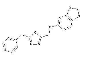 2-(1,3-benzodioxol-5-yloxymethyl)-5-benzyl-1,3,4-oxadiazole