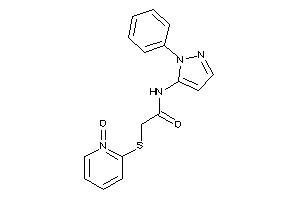 2-[(1-keto-2-pyridyl)thio]-N-(2-phenylpyrazol-3-yl)acetamide