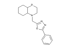 4-[(5-phenyl-1,3,4-oxadiazol-2-yl)methyl]-2,3,4a,5,6,7,8,8a-octahydrobenzo[b][1,4]oxazine