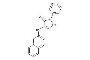 N-(5-keto-1-phenyl-3-pyrazolin-4-yl)-2-(2-keto-1-pyridyl)acetamide