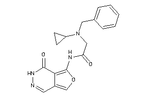 2-[benzyl(cyclopropyl)amino]-N-(4-keto-3H-furo[3,4-d]pyridazin-5-yl)acetamide