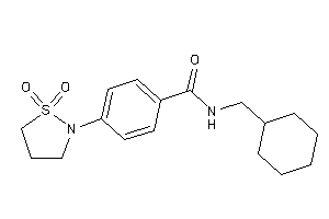 N-(cyclohexylmethyl)-4-(1,1-diketo-1,2-thiazolidin-2-yl)benzamide