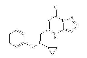 Image of 5-[[benzyl(cyclopropyl)amino]methyl]-4H-pyrazolo[1,5-a]pyrimidin-7-one
