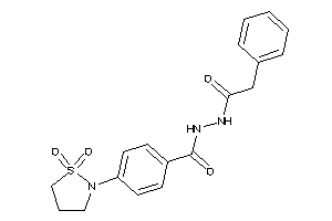 4-(1,1-diketo-1,2-thiazolidin-2-yl)-N'-(2-phenylacetyl)benzohydrazide