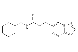 N-(cyclohexylmethyl)-3-pyrazolo[1,5-a]pyrimidin-6-yl-propionamide