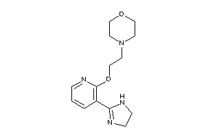 4-[2-[[3-(2-imidazolin-2-yl)-2-pyridyl]oxy]ethyl]morpholine