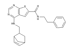 Image of 4-(5-bicyclo[2.2.1]hept-2-enylmethylamino)-N-phenethyl-thieno[2,3-d]pyrimidine-6-carboxamide