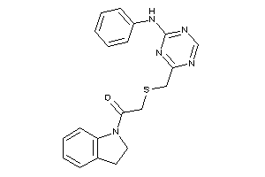 2-[(4-anilino-s-triazin-2-yl)methylthio]-1-indolin-1-yl-ethanone