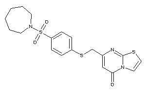 7-[[[4-(azepan-1-ylsulfonyl)phenyl]thio]methyl]thiazolo[3,2-a]pyrimidin-5-one