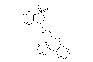 (1,1-diketo-1,2-benzothiazol-3-yl)-[2-(2-phenylphenoxy)ethyl]amine