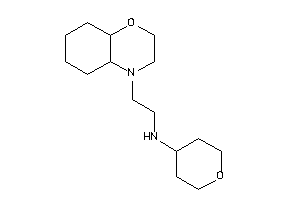 2-(2,3,4a,5,6,7,8,8a-octahydrobenzo[b][1,4]oxazin-4-yl)ethyl-tetrahydropyran-4-yl-amine