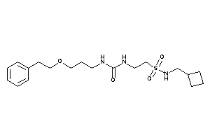 1-[2-(cyclobutylmethylsulfamoyl)ethyl]-3-(3-phenethyloxypropyl)urea