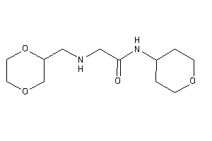 2-(1,4-dioxan-2-ylmethylamino)-N-tetrahydropyran-4-yl-acetamide