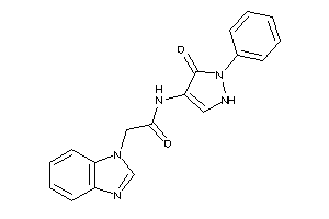 2-(benzimidazol-1-yl)-N-(5-keto-1-phenyl-3-pyrazolin-4-yl)acetamide