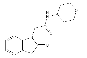 2-(2-ketoindolin-1-yl)-N-tetrahydropyran-4-yl-acetamide