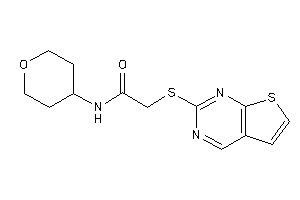 N-tetrahydropyran-4-yl-2-(thieno[2,3-d]pyrimidin-2-ylthio)acetamide