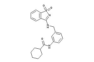 N-[3-[[(1,1-diketo-1,2-benzothiazol-3-yl)amino]methyl]phenyl]cyclohexanecarboxamide