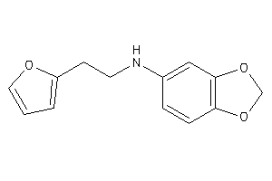 1,3-benzodioxol-5-yl-[2-(2-furyl)ethyl]amine