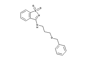 3-benzoxypropyl-(1,1-diketo-1,2-benzothiazol-3-yl)amine