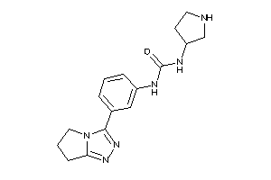 1-[3-(6,7-dihydro-5H-pyrrolo[2,1-c][1,2,4]triazol-3-yl)phenyl]-3-pyrrolidin-3-yl-urea