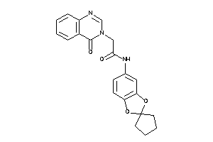 2-(4-ketoquinazolin-3-yl)-N-spiro[1,3-benzodioxole-2,1'-cyclopentane]-5-yl-acetamide