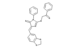 2-(phenacylthio)-3-phenyl-5-piperonylidene-2-imidazolin-4-one