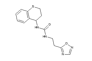 1-[2-(1,2,4-oxadiazol-5-yl)ethyl]-3-thiochroman-4-yl-urea