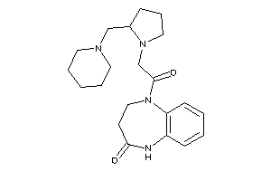 1-[2-[2-(piperidinomethyl)pyrrolidino]acetyl]-3,5-dihydro-2H-1,5-benzodiazepin-4-one