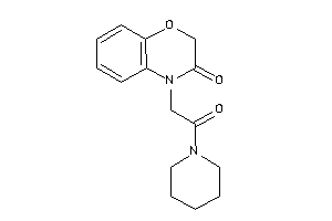 4-(2-keto-2-piperidino-ethyl)-1,4-benzoxazin-3-one