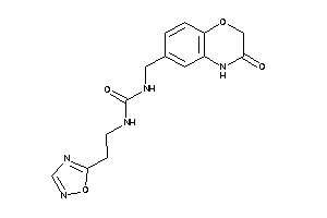 1-[(3-keto-4H-1,4-benzoxazin-6-yl)methyl]-3-[2-(1,2,4-oxadiazol-5-yl)ethyl]urea