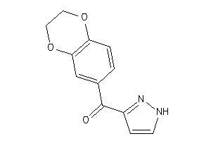 2,3-dihydro-1,4-benzodioxin-6-yl(1H-pyrazol-3-yl)methanone