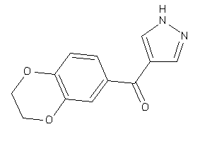 2,3-dihydro-1,4-benzodioxin-6-yl(1H-pyrazol-4-yl)methanone