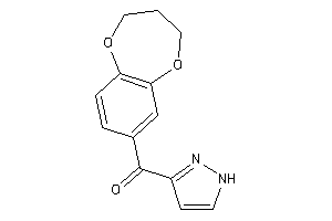 3,4-dihydro-2H-1,5-benzodioxepin-7-yl(1H-pyrazol-3-yl)methanone