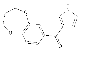 3,4-dihydro-2H-1,5-benzodioxepin-7-yl(1H-pyrazol-4-yl)methanone