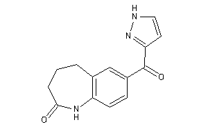 Image of 7-(1H-pyrazole-3-carbonyl)-1,3,4,5-tetrahydro-1-benzazepin-2-one