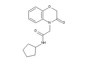 N-cyclopentyl-2-(3-keto-1,4-benzoxazin-4-yl)acetamide