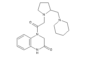 4-[2-[2-(piperidinomethyl)pyrrolidino]acetyl]-1,3-dihydroquinoxalin-2-one