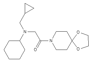 2-[cyclohexyl(cyclopropylmethyl)amino]-1-(1,4-dioxa-8-azaspiro[4.5]decan-8-yl)ethanone