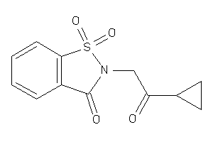 Image of 2-(2-cyclopropyl-2-keto-ethyl)-1,1-diketo-1,2-benzothiazol-3-one