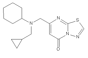 Image of 7-[[cyclohexyl(cyclopropylmethyl)amino]methyl]-[1,3,4]thiadiazolo[3,2-a]pyrimidin-5-one