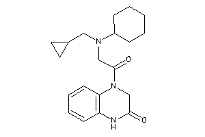 4-[2-[cyclohexyl(cyclopropylmethyl)amino]acetyl]-1,3-dihydroquinoxalin-2-one